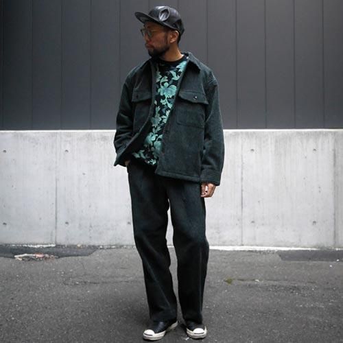 CALEE Dobby corduroy work jacket black ジャケット/アウター