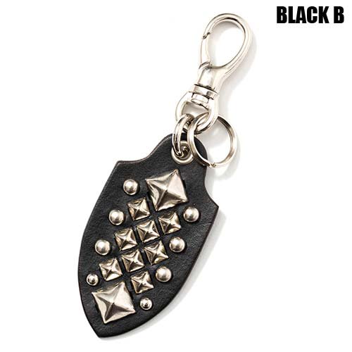 <img class='new_mark_img1' src='https://img.shop-pro.jp/img/new/icons5.gif' style='border:none;display:inline;margin:0px;padding:0px;width:auto;' />CALEE_[キーリング] STUDS LEATHER KEY RING