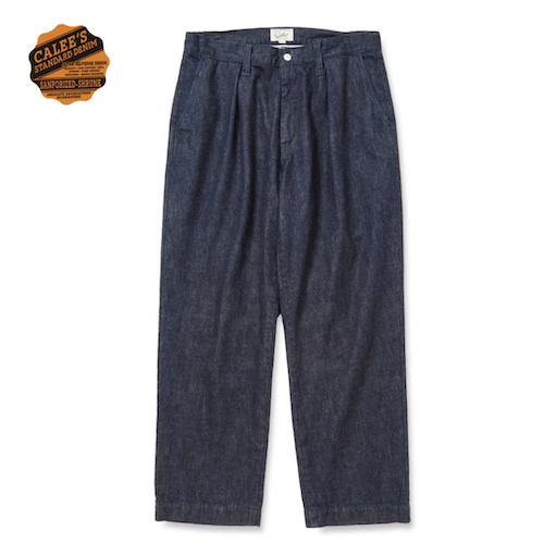 <img class='new_mark_img1' src='https://img.shop-pro.jp/img/new/icons5.gif' style='border:none;display:inline;margin:0px;padding:0px;width:auto;' />CALEE_[ǥ˥ȥ饦ѥ]VINTAGE REPRODUCT DENIM TUCK TROUSERS INDIGO