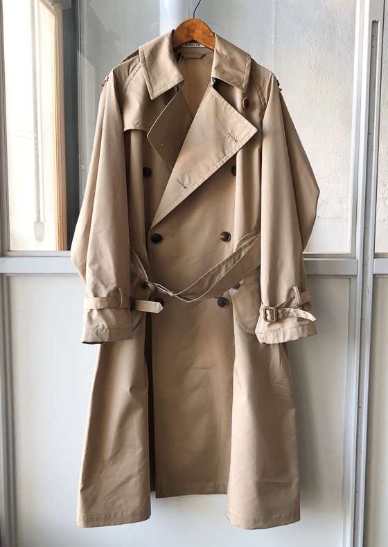 FINX POLYESTER BIG TRENCH COAT (womens) - AURALEE - - Less web store