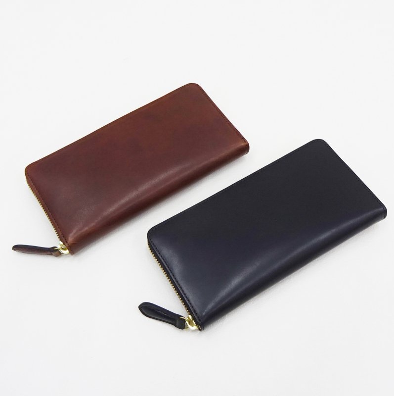  SLOW HERBIE round long wallet (BLACK/RED BROWN)