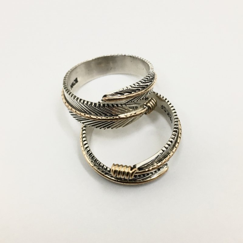 Harvey Mace(ハーヴィー・メイス) 12KGF FEATHER RING - have a golden 