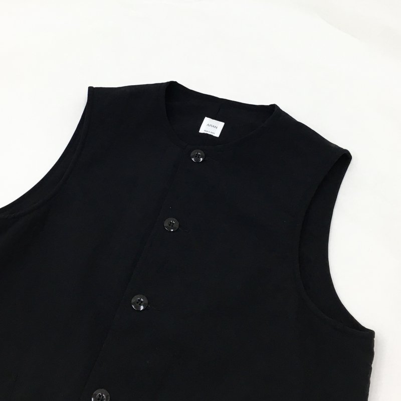  ARAN VEST (BLACK) 