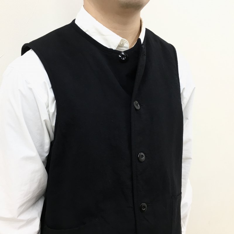  ARAN VEST (BLACK) 