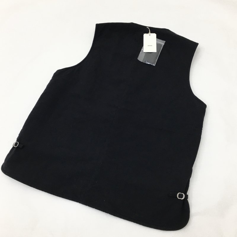  ARAN VEST (BLACK) 