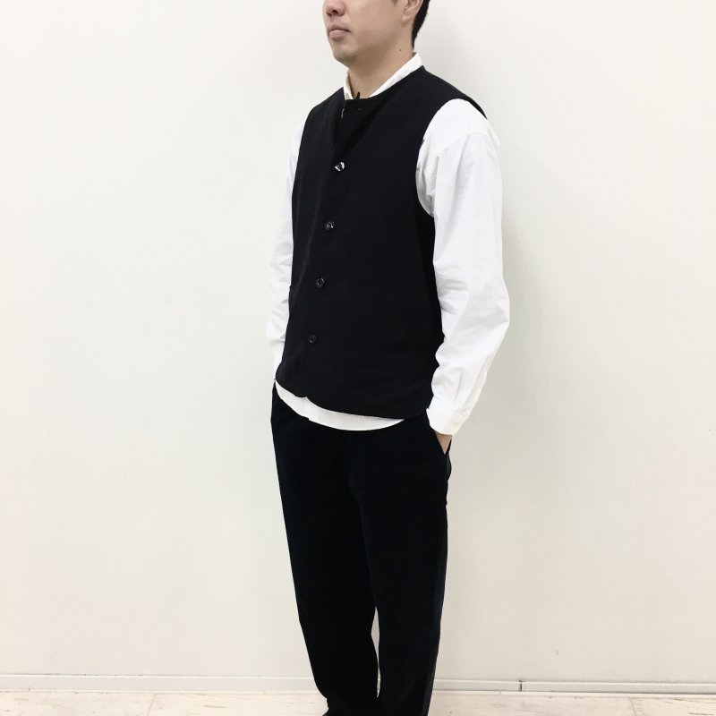  ARAN VEST (BLACK) 