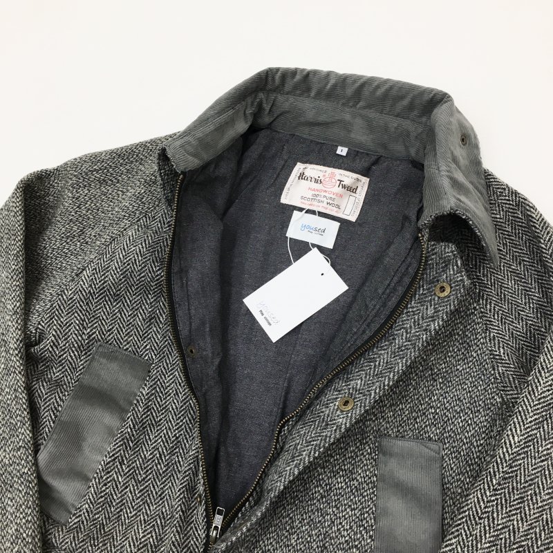  yoused HARRIS TWEED COUNTRY JACKET (SIZE 1)30%OFF