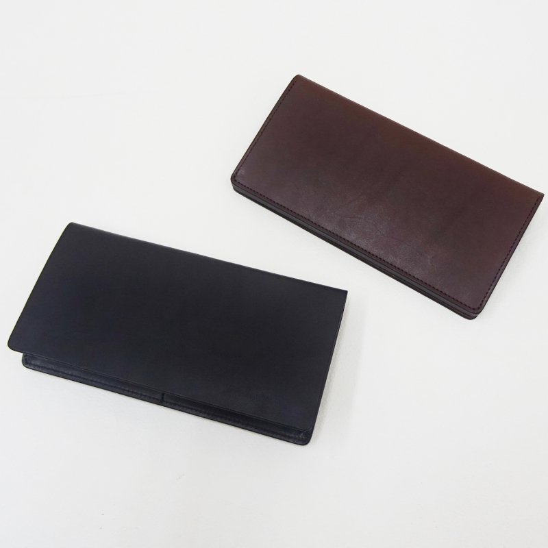 SLOW Double Oil Long Wallet (BLACK/CHOCO) - have a golden day!