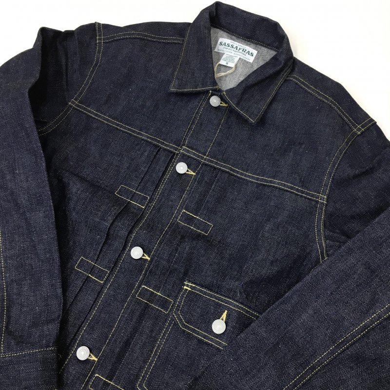 SASSAFRAS GARDENER JACKET (14oz DENIM-INDIGO) - have a golden day!