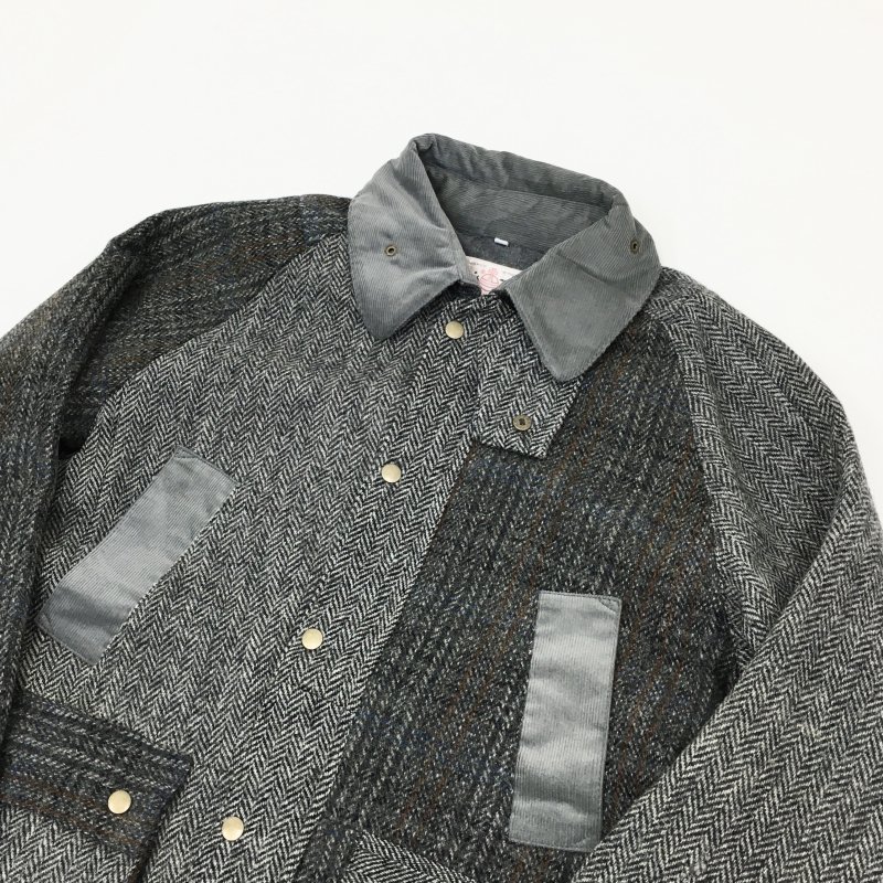 yoused HARRIS TWEED COUNTRY JACKET (SIZE 2) - have a golden day!