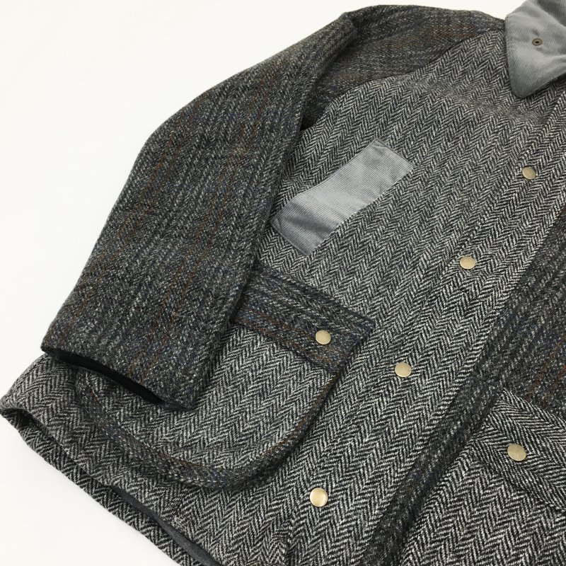  yoused HARRIS TWEED COUNTRY JACKET (SIZE 2)40%OFF