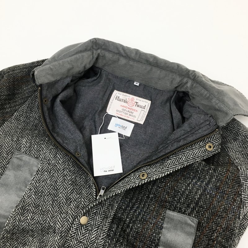 yoused HARRIS TWEED COUNTRY JACKET (SIZE 2) - have a golden day!