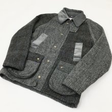  yoused HARRIS TWEED COUNTRY JACKET (SIZE 2)