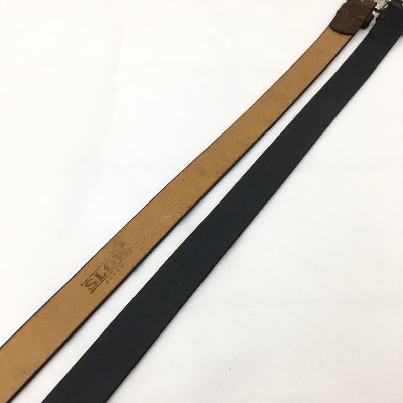  SLOW herbie - 27mm plain belt (BLACK/RED BROWN)