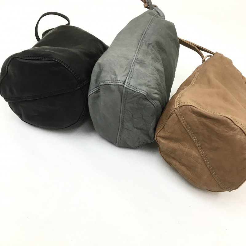  SLOW  draw string bag (GRAY/BLACK/CAMEL)