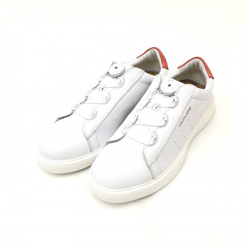 PG YOUTH GONE LETHER SNEAKERS (WHITE) - have a golden day!