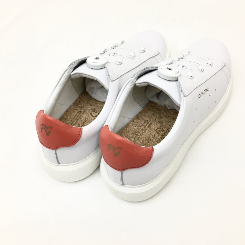 PG YOUTH GONE LETHER SNEAKERS (WHITE) - have a golden day!