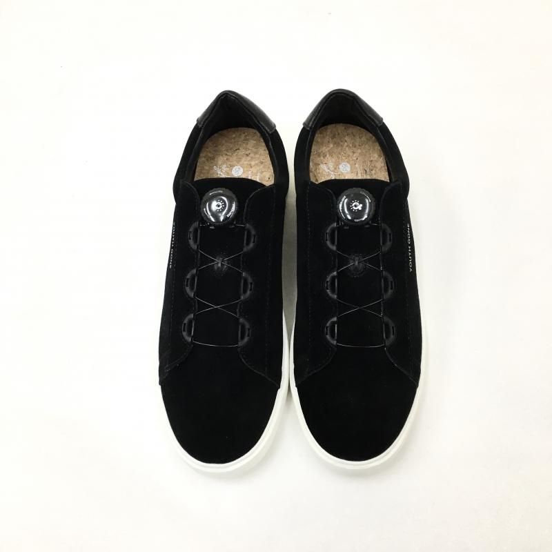 PG YOUTH GONE LETHER SNEAKERS (BLACK SUEDE) - have a golden day!