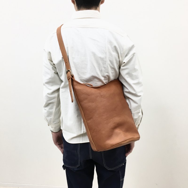  SLOW bono -bucket shoulder bag -(CAMEL)【40%OFF】