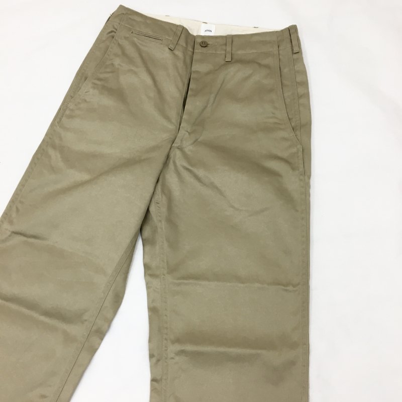 ARAN CHINO-3 PANTS(BEIGE)【40％OFF】 - have a golden day!