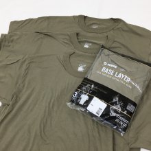  SOFFE MADE IN USA 3PACK COTTON MILITALY TEE (TAN)【50%OFF】