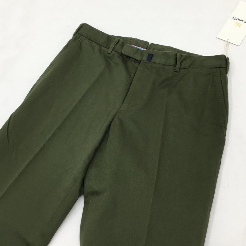  DC. WHITE CHINO TROUSERS (OLIVE)【40%OFF】