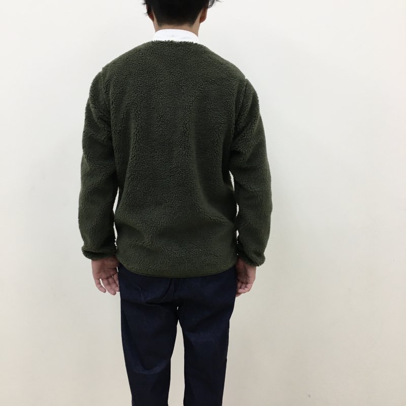  WILD THINGS FLUFFY BOA CARDIGAN(OLIVE)【40%OFF】