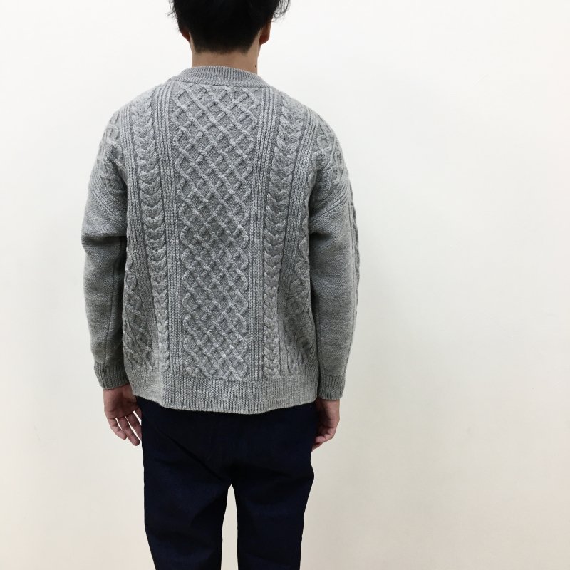  have a good day Cable Sweater(GREY)【50%OFF】
