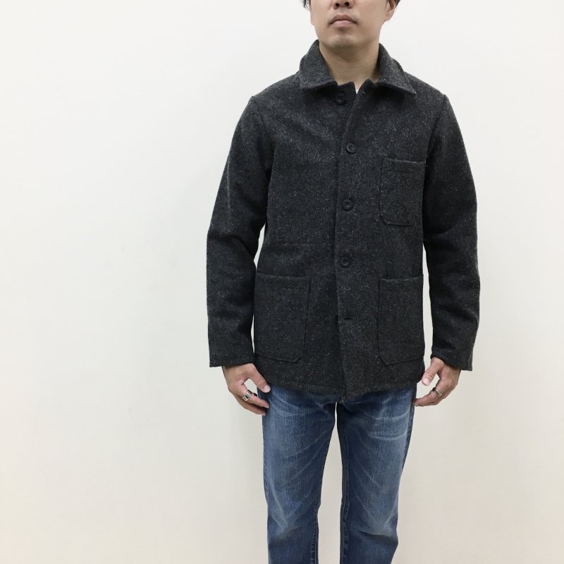 Le Laboureur MADE IN FRANCE WOOL JACKET (CHARCOAL)  