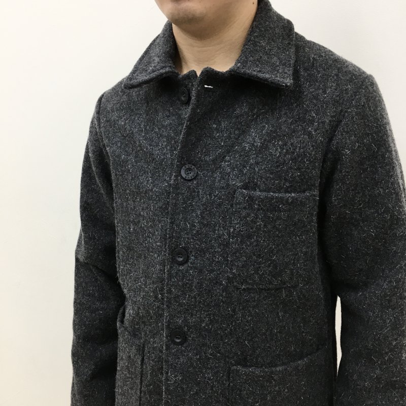 Le Laboureur MADE IN FRANCE WOOL JACKET (CHARCOAL)  