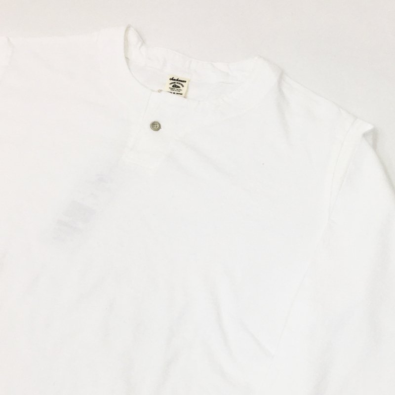  JACKMAN Henleyneck LS T-Shirt(WHITE)
