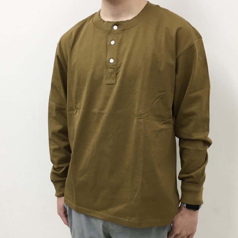  have a good day ヘンリーネックL/S TEE(M.BROWN)