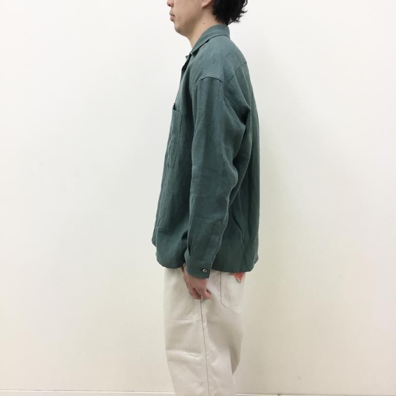  PERS PROJECTS ALBERT R.C L/S SHIRTS(SAGE GREEN)