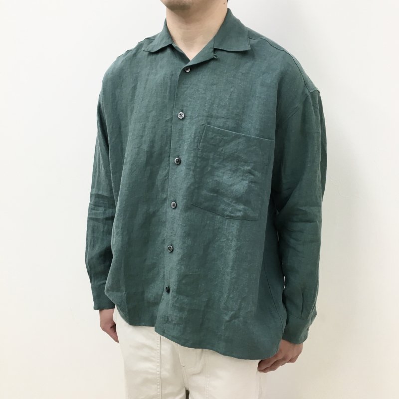  PERS PROJECTS ALBERT R.C L/S SHIRTS(SAGE GREEN)