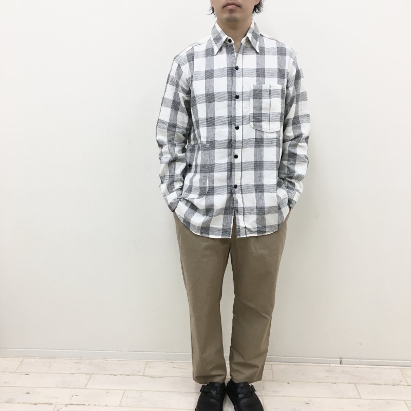 代引き手数料無料 Shirt ササフラス Diggin C/L Lサイズ Check シャツ