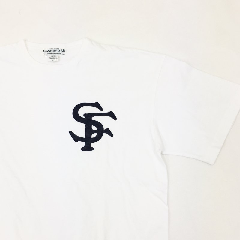  SASSAFRAS SF LOGO TYPE T 1/2(WHITE)