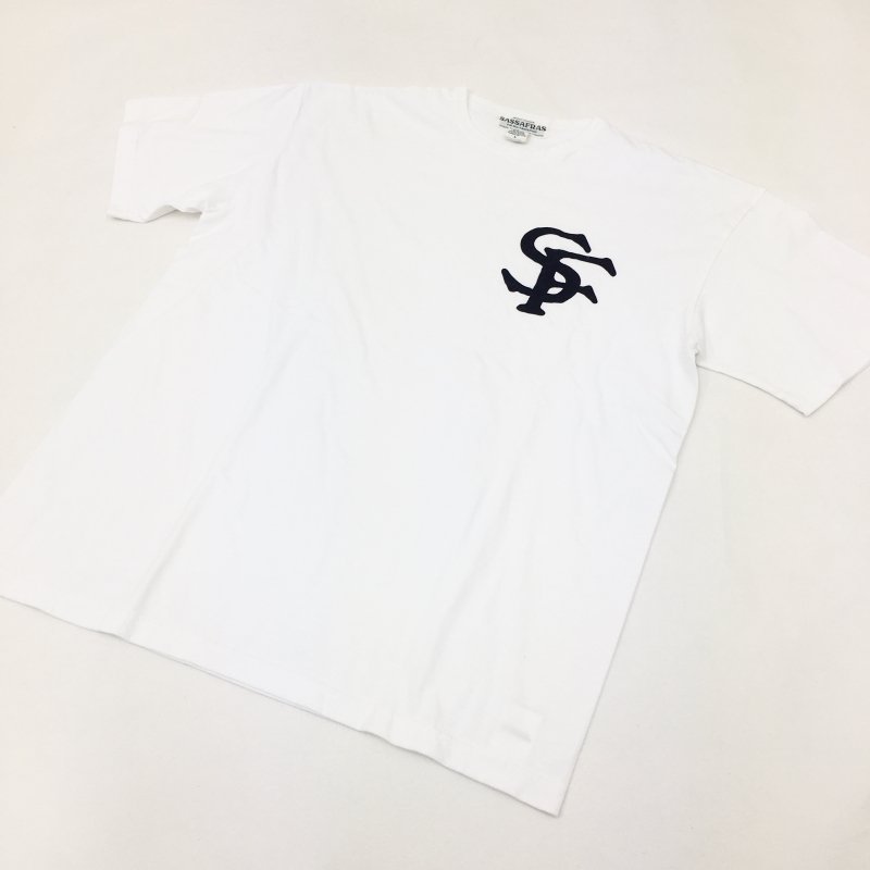  SASSAFRAS SF LOGO TYPE T 1/2(WHITE)