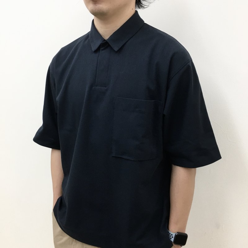  CURLY DRY T/C POLO SHIRT(NAVY) 
