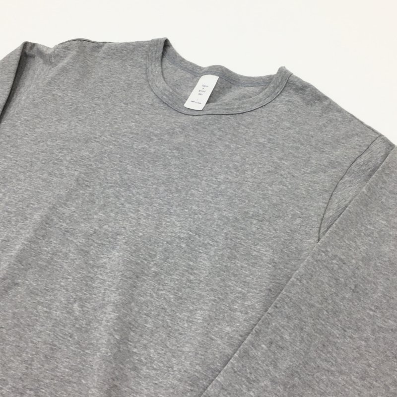  have a good day LOOSE LONGSLEEVE TEE(GRAY)