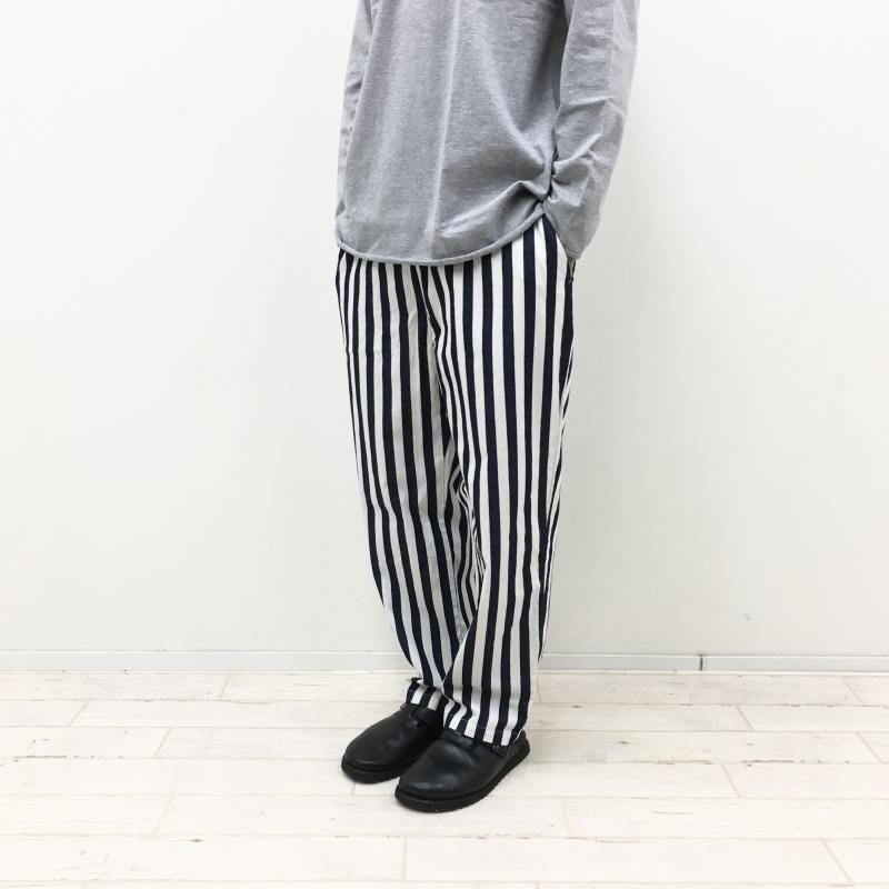  GOLDEN DAY have a good day TROUSER RELAX PANTS (NAVY STRIPE)