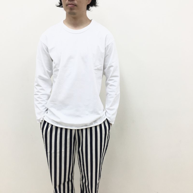 GOLDEN DAY別注 have a good day TROUSER RELAX PANTS (NAVY STRIPE)