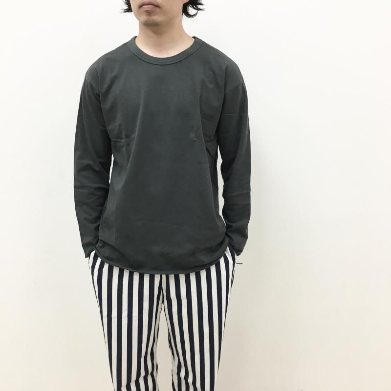  GOLDEN DAY have a good day TROUSER RELAX PANTS (NAVY STRIPE)