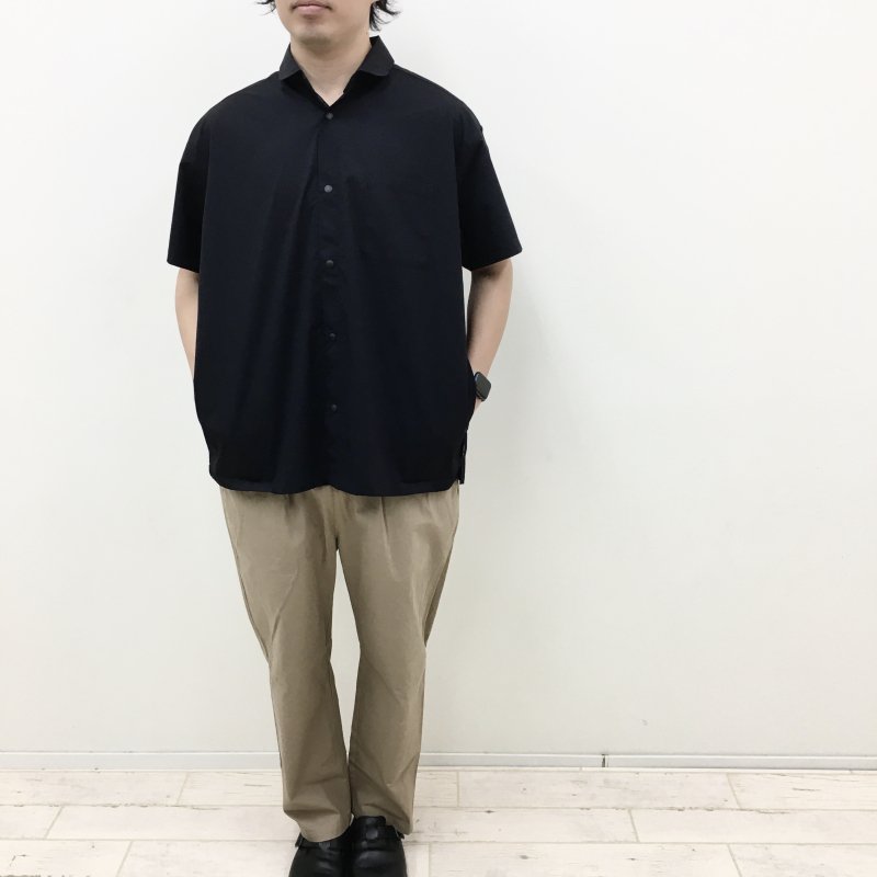  AXESQUIN HELIUM S/S SHIRTS(BLACK)【40%OFF】