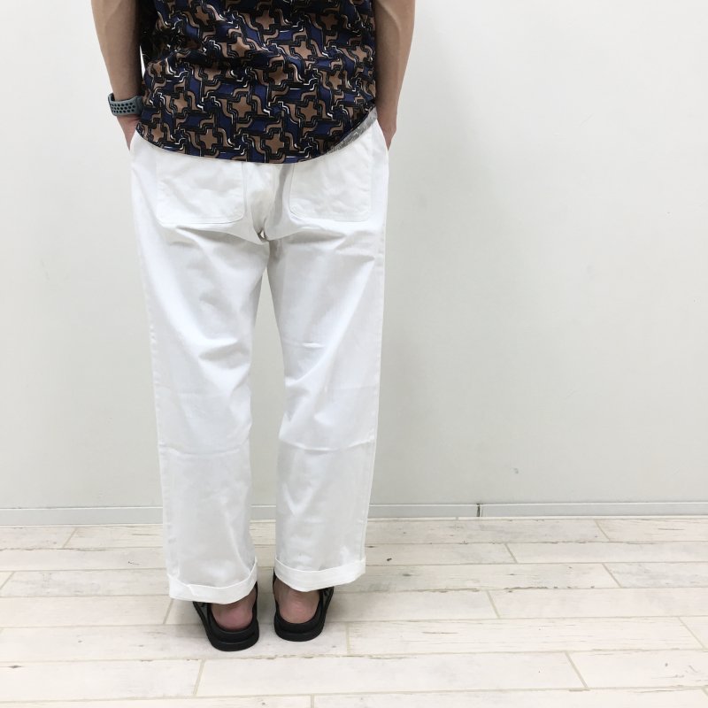 have a good day HERRINGBONE WORK PANTS (WHITE)【40%OFF】 - have a golden day!