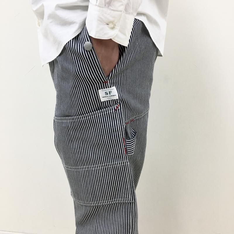  SASSAFRAS FALL LEAF TOUGH PANTS(8oz indigo Hickory-WHITE INDIGO)