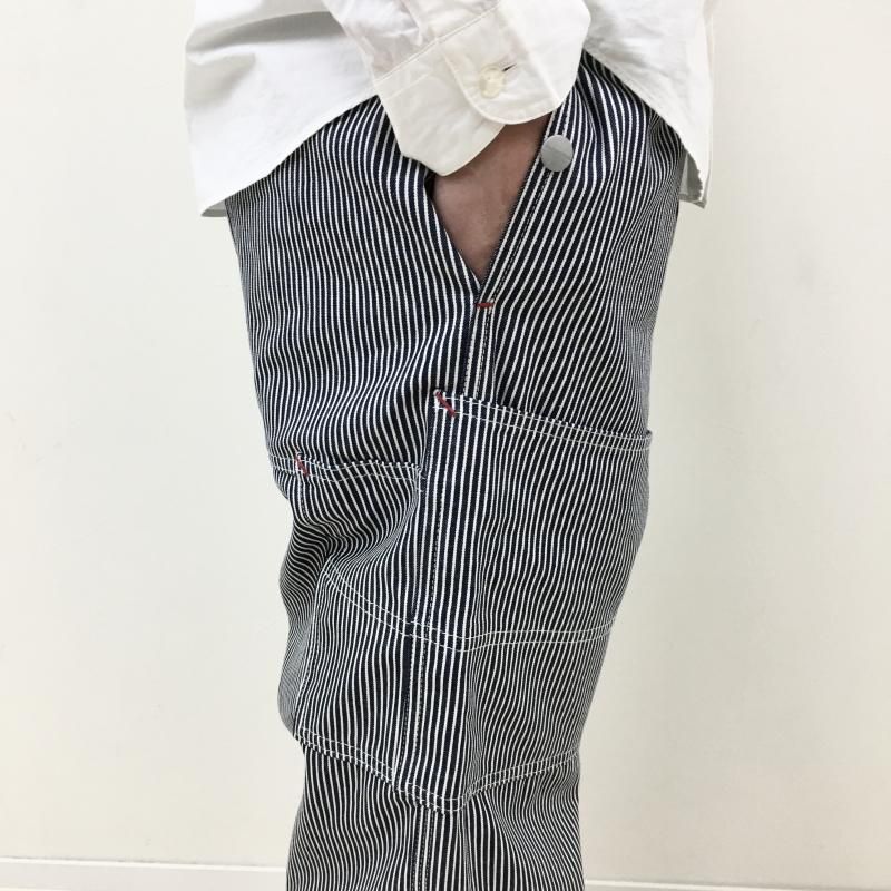  SASSAFRAS FALL LEAF TOUGH PANTS(8oz indigo Hickory-WHITE INDIGO)
