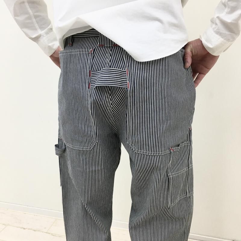  SASSAFRAS FALL LEAF TOUGH PANTS(8oz indigo Hickory-WHITE INDIGO)