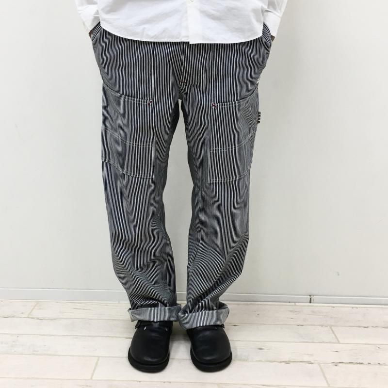  SASSAFRAS FALL LEAF TOUGH PANTS(8oz indigo Hickory-WHITE INDIGO)