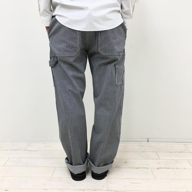  SASSAFRAS FALL LEAF TOUGH PANTS(8oz indigo Hickory-WHITE INDIGO)