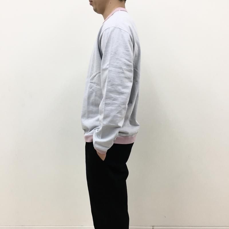  JACKMAN Dotsume Rib LS Shirt(Iceberg x Pink)
